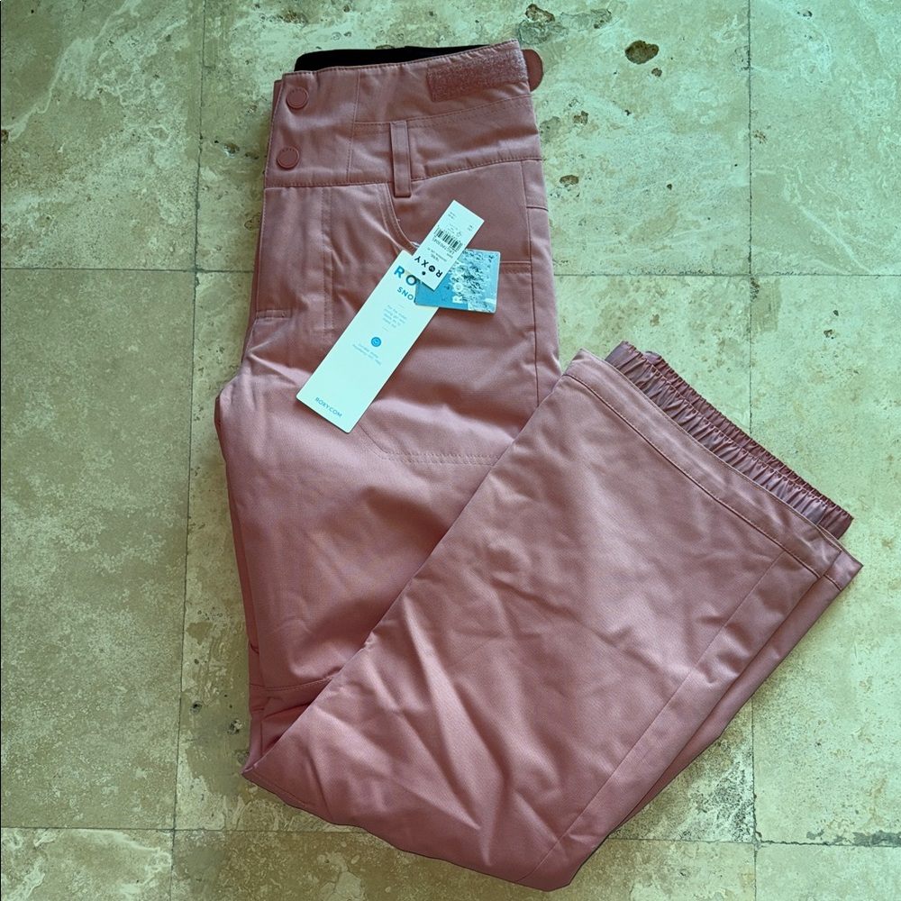NWT - ROXY Snow Teen Girls 16 XXL Blush Pink Snow Trousers